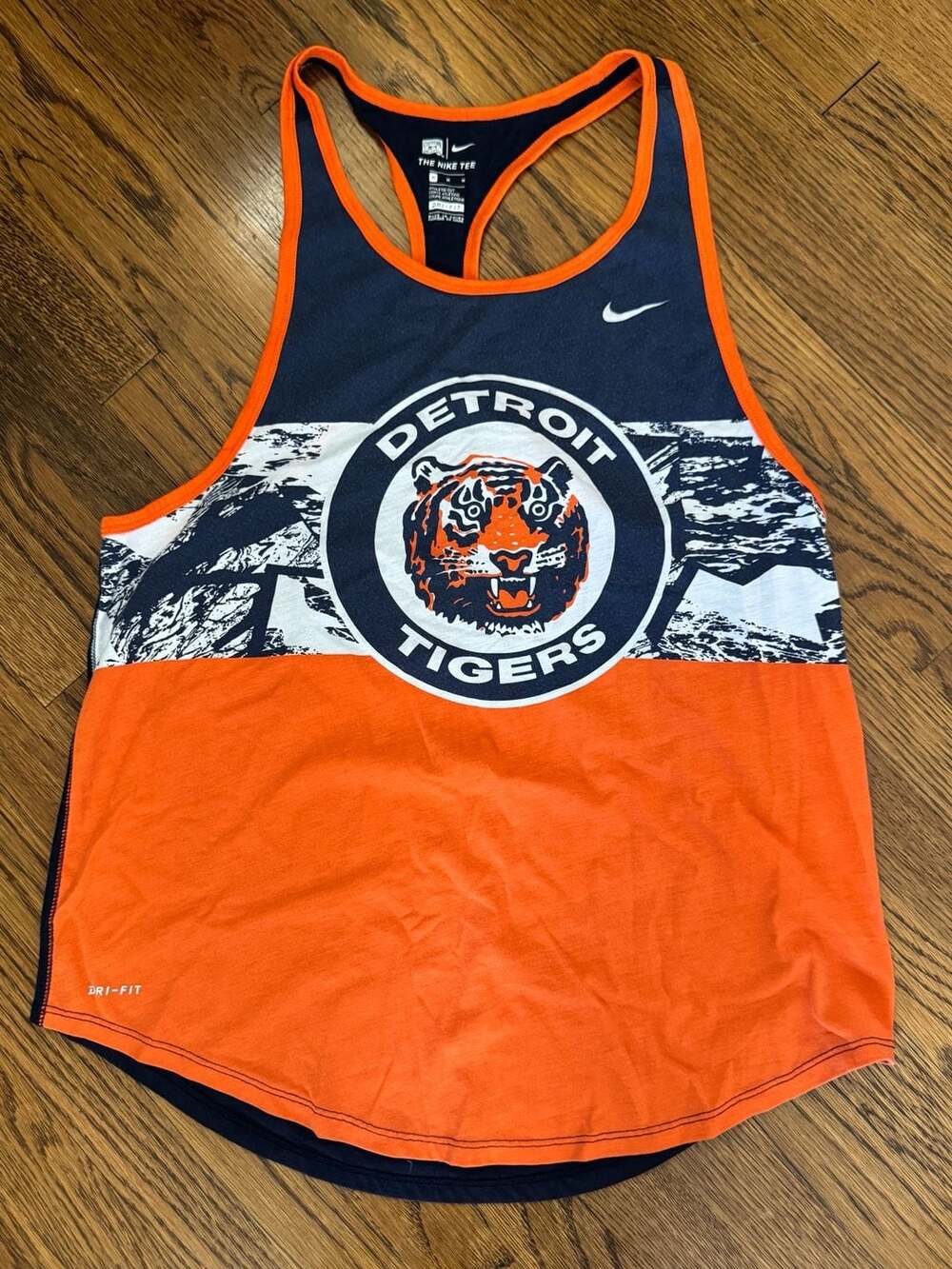 Nike Detroit Tigers Tank Top Size M Cooperstown Collection Dri-Fit